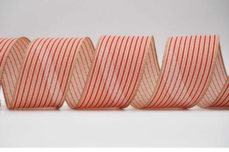 Striped Wired Ribbon_KF6625GC-2-183_Ivory